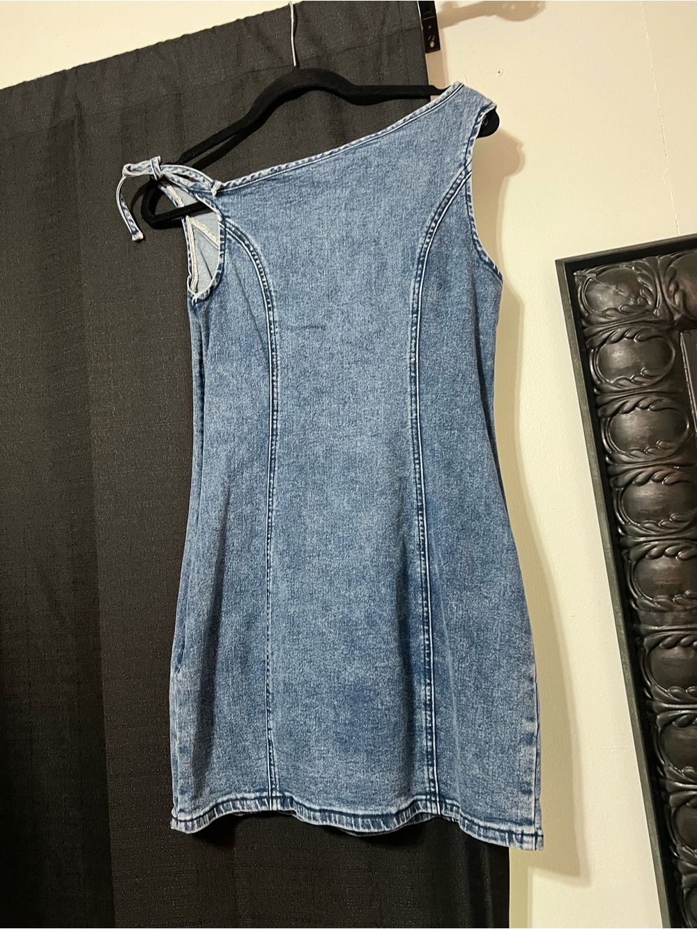 Blue Denim Bodycon Dress - Picture 2 of 2